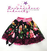 Detské oblečenie - Rozprávková suknička "Maľované ruže" - 12045118_