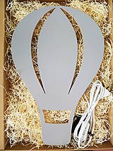 Svietidlá - Detská drevená lampa Balón teplovzdušný - 12045248_
