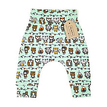 Detské oblečenie - Bio baby nohavice v pistáciovej farbe - 12047855_