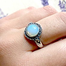 Prstene - Opalite Silver Ag925 Ring / Strieborný prsteň s opalitom - 12049280_