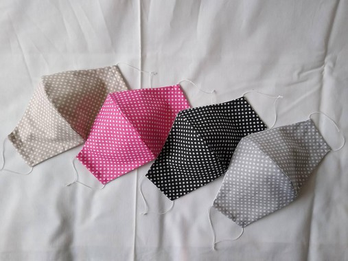 Set bodky dizajnové rúška tvarované dvojvrstvové