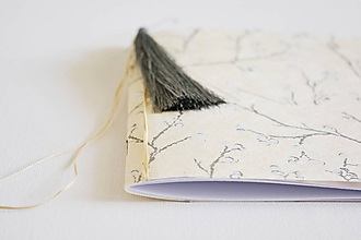 Papiernictvo - Mini zápisníky z nepálskeho papiera - 15x15 (Plody s konárikmi) - 12050812_
