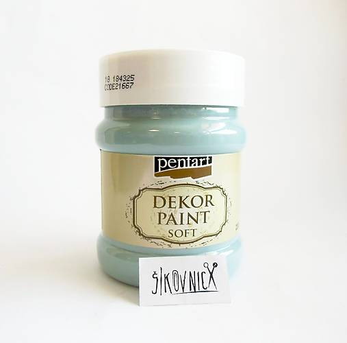  - Dekor paint soft chalky, 230 ml, kriedová farba (country modrá) - 12049103_