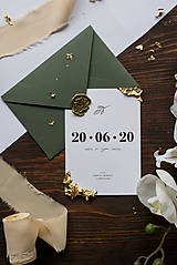 Papiernictvo - Svadobné oznámenie - MAGIC DATE SIMPLE - 12051636_