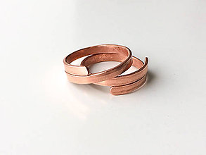 Prstene - Masívny medený prsteň - 12052958_