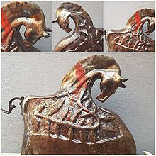 Sochy - Keramika, Koník #raku - 12053810_