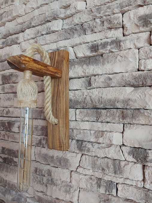 Svietidlá - Retro svietidlá s lanom-orech stredne tmavý - 12053417_