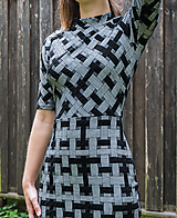 Šaty - Šedá elegancia - mini šaty - 12055133_