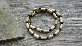 Pánske šperky - Pánsky náhrdelník okolo krku drevený - 12056548_