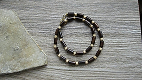 Pánske šperky - Pánsky náhrdelník okolo krku drevený - 12056551_