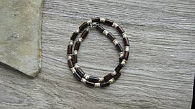 Pánske šperky - Pánsky náhrdelník okolo krku drevený - 12056577_