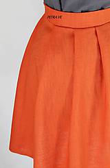 Sukne - Dámska sukňa - skladaná, oranžová - 12057058_