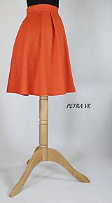 Sukne - Dámska sukňa - skladaná, oranžová - 12057059_