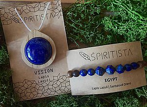 Sady šperkov - Set pre čakru Tretieho oka s Lapisom Lazuli - čakra Ajna (Variant 2) - 12056269_
