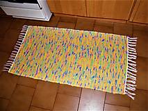 Úžitkový textil - Tkané koberce farebne-melírované 2 ks - 12057223_