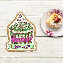 Dekorácie - Relaxačný cupcake - potlač na koláč (hruškový) - 12060766_