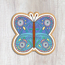Dekorácie - Potlač na perník - motýľ (domotaný) - 12063026_
