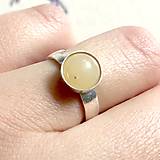 Prstene - Simple Yellow Aventurine AG925 Ring / Jemný strieborný prsteň s aventurínom - 12064524_