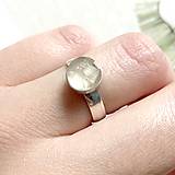 Prstene - Simple Citrine Quartz AG925 Ring / Jemný strieborný prsteň s citrónovým krištáľom - 12064549_