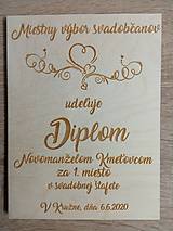 Dekorácie - Diplom pre novomanželov - 12065252_