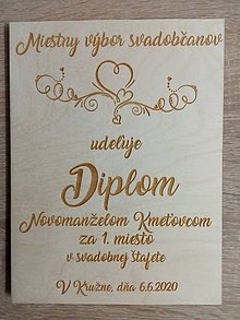 Dekorácie - Diplom pre novomanželov - 12065252_