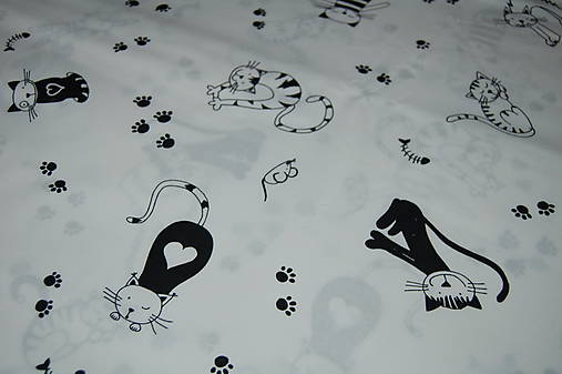 Textil - metráž mačky - 12066036_