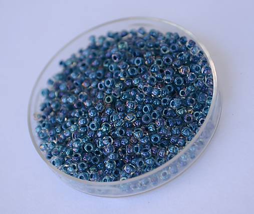  - Toho Inside-Color Luster Crystal/Capri Blue Lined 11/o, 25+5g - 12067582_