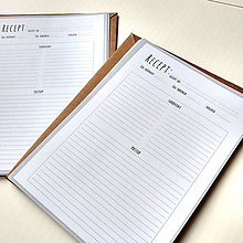 Papier - Univerzálna náplň do Receptárov typ B - 12068103_