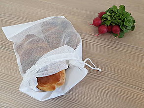 Iné tašky - Vrecko na potraviny (Vrecko na pečivo 100% bavlna + polyester) - 12069966_