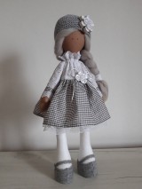 Dekorácie - Textilná bábika - 12067332_