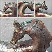 Sochy - Keramika, Horse Raku - 12072170_