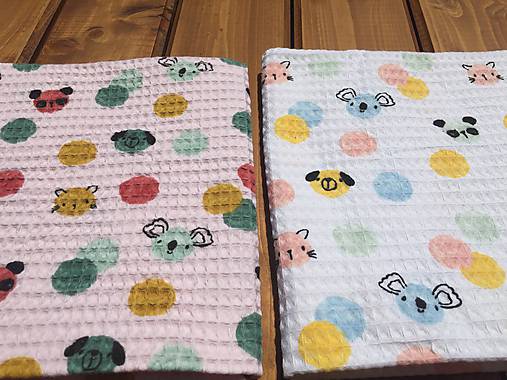Detský textil - výpredaj !!! vaflová deka 2 - 12071714_