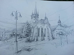Kresby - Prešov, kostoly, 2 čb - 12072325_
