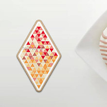 Dekorácie - Magic triangle geometry - grafický návrh na potlač na koláč (kosoštvorec) - 12071626_