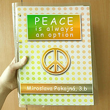 Papiernictvo - Peace is always an option (zakladač) (puntíky) - 12073930_