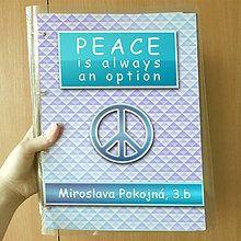 Papiernictvo - Peace is always an option (zakladač) (trojuholníky) - 12073937_