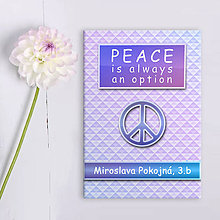 Papiernictvo - Peace is always an option (slovníček) (trojuholníky) - 12074258_