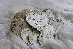 Darčeky pre svadobčanov - Darčeky pre svadobčanov - magnetky v tvare srdiečka - 12077736_