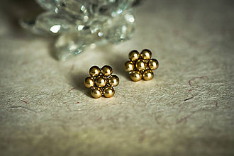 Náušnice - Svadobné perlové napichovačky - Inspired by Kate Middleton (Zlatá) - 12076222_