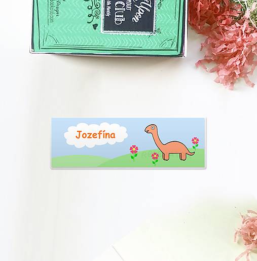 Papiernictvo - Dinosaurus - záložka do knižky (brachiosaurus) - 12081121_