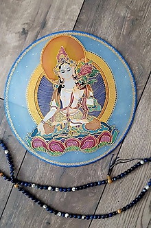 Obrazy - Mandala Biela Tara - 12081468_