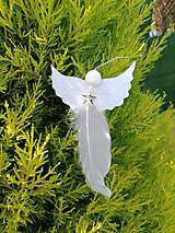 Dekorácie - Anjelik jednopierkový (Anjelik v menšími krídelkámi do dola) - 12084001_