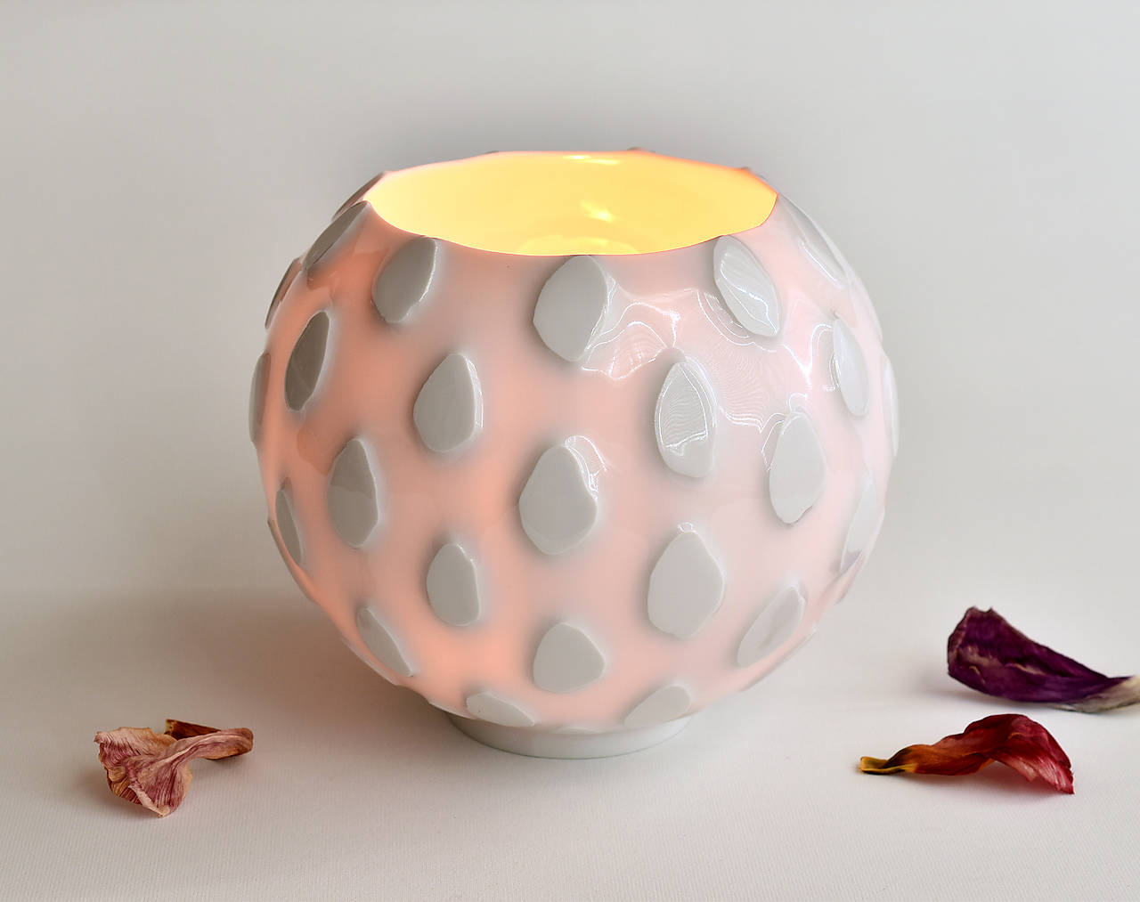 (Pro)svítání porcelánový svícen, váza