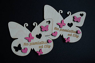 Magnetky - Magnetka Motýľ pre pani učiteľku - 12083497_