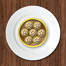 Dekorácie - Bonboniéra - potlač na koláč (len grafika) (hviezdičkové bonbony) - 12085965_