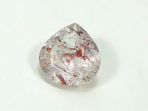 Minerály - Strawberry quartz (3,1 ct  10,4 x 10,2 mm) - 12091126_