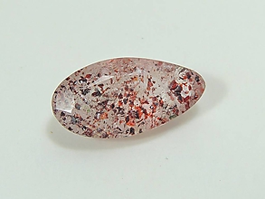 Minerály - Strawberry quartz (6,7 ct 18 x 9 mm) - 12091148_