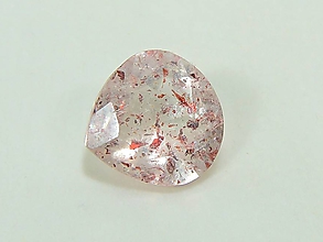 Minerály - Strawberry quartz (3,2 ct 10,9 x 10,8 mm) - 12091150_