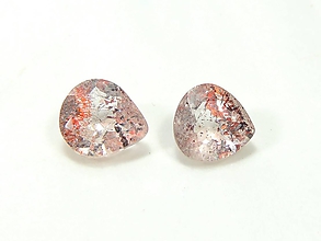 Minerály - Strawberry quartz (2,9 ct 7,85 x 7,55 mm) - 12091162_