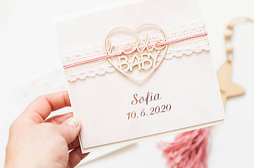 Papiernictvo - Pohľadnica baby "Sofia" - 12090199_